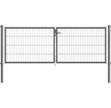 Bauzauntor mit Maschendraht