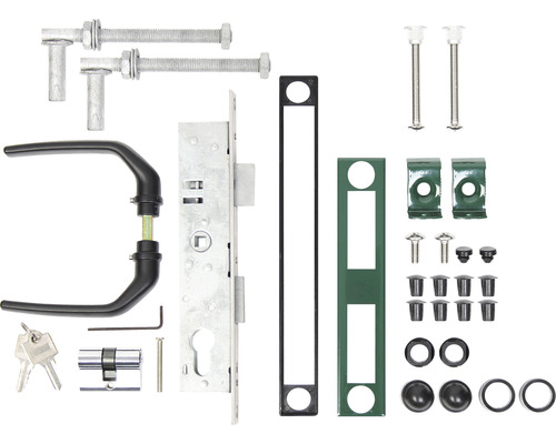 Kit d'accessoires ALBERTS pour portails ondulés jusqu'à une hauteur de 1500 mm vert Kit d'accessoires ALBERTS pour portails ondulés jusqu'à une hauteur de 1500 mm vert