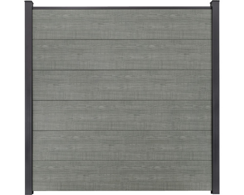 Élément principal GroJa BasicLine système d'enfichage sans poteaux 180 x 180 cm Grey Ash Cut