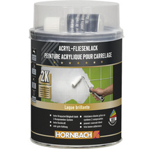 Acryl Fliesenlack Dose mit Fliesenstreicher und Härter