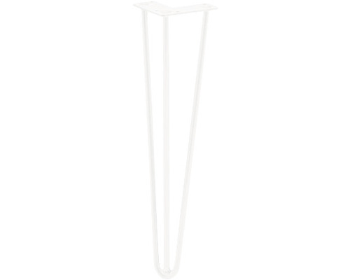 Pied de meuble Tarrox SPIDER Hairpin Ø 58 x 450 mm blanc 1 pièce Pied de table en métal à trois montants