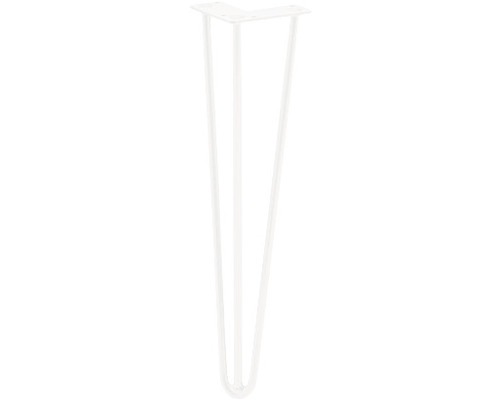 Pied de meuble Tarrox SPIDER Hairpin Ø 58 x 450 mm blanc 1 pièce