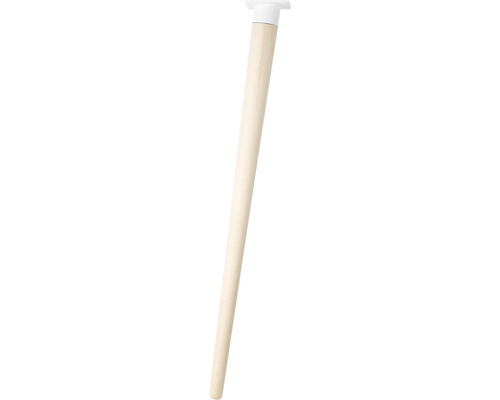 Tarrox Tischbein SCANDIA Balance Ø 24-48 x 710 mm Holz buche weiss 1 Stück Möbelfuß aus Holz mit Montageplatte