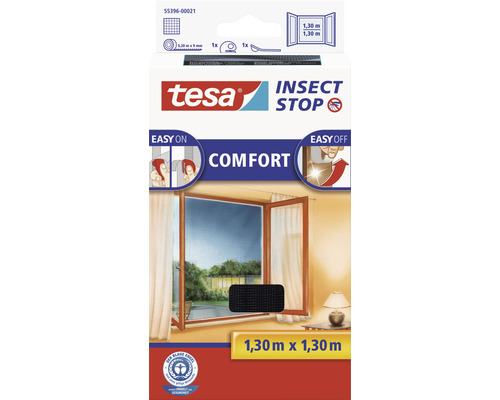 Moustiquaire pour fenêtre tesa Insect Stop Comfort anthracite 130x130 cm