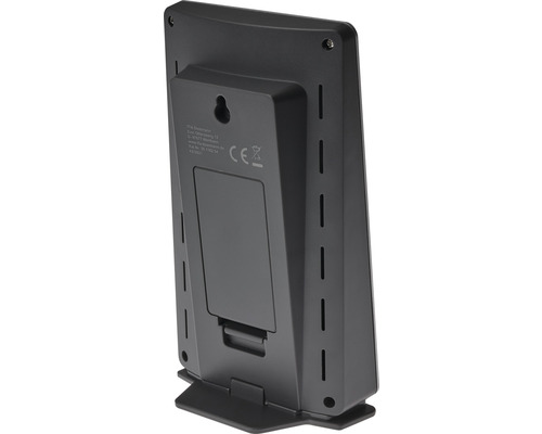 Vue arrière d''une station météo avec socle et marquage CE