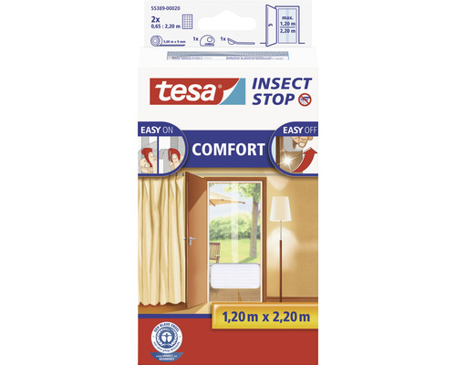 Moustiquaire pour porte tesa Insect Stop Comfort blanc 65x220 cm paquet de 2