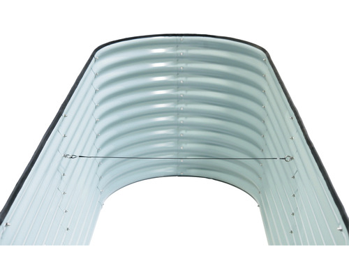 Jardinière surélevée en métal avec renfort