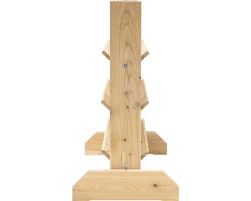 Porte-bouteilles en bois pour trois bouteilles