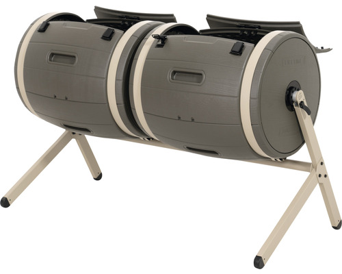 Composteur double sur châssis pour le jardin