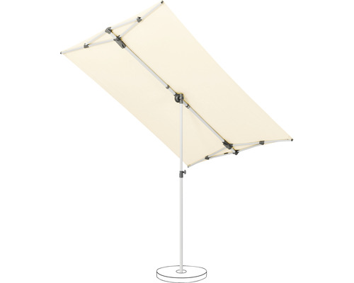 Parasol rectangulaire avec support