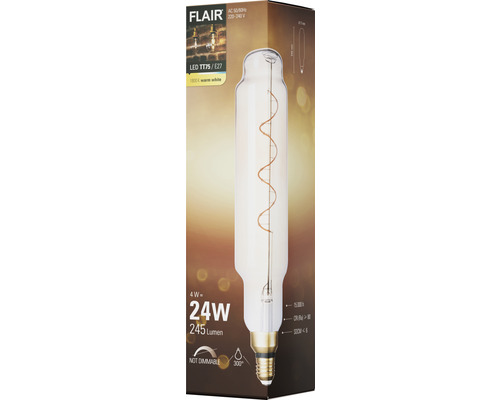 FLAIR LED Leuchtmittel TT75 E27, 4 Watt, 245 Lumen, nicht dimmbar