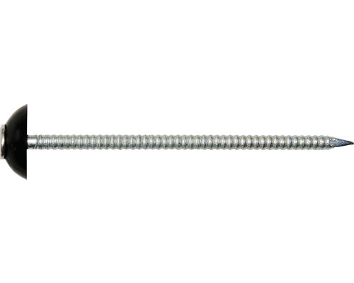 Clous Gutta pour plaques ondulées Shelltec Sinus 95/34 noir paquet = 50 pces Clou à toiture avec une grande tête