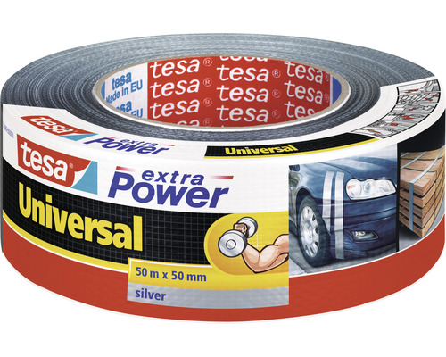 tesa® extra Power Universal Reparaturband silber 50 m x 50 mm