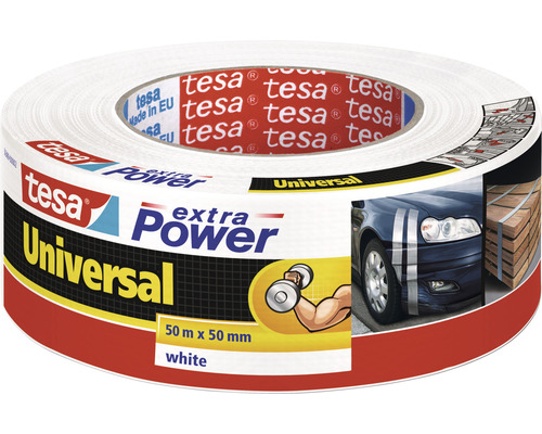 tesa® extra Power Universal Reparaturband weiss 50 m x 50 mm