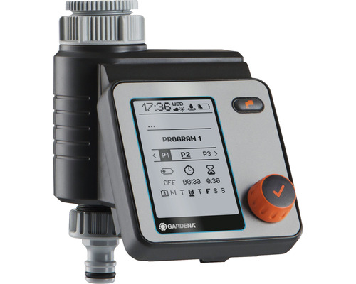 Programmateur d''arrosage Gardena avec écran LCD pour l''irrigation du jardin