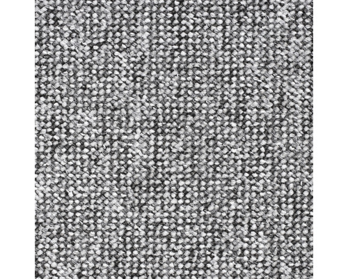Spannteppich Schlinge Palma grau FB2726 400 cm breit (Meterware) Nahaufnahme eines Teppichs mit meliertem Muster