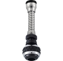 Flexibler Wasserhahnaufsatz aus Metall