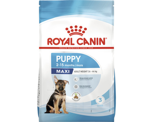 Royal Canin Maxi Puppy Hundefutter für Welpen zwischen 2 und 15 Monaten mit einem Erwachsenengewicht von 26 bis 44 Kilogramm
