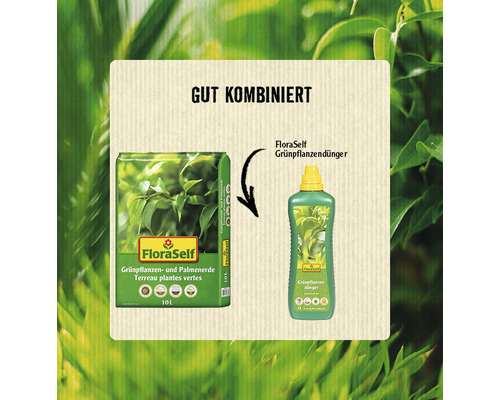 Floraself Zimmerpflanzenerde und Flüssigdünger als Kombinationsprodukt