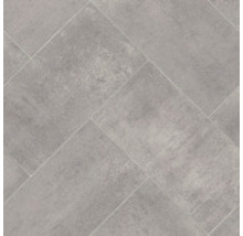 Carreaux de sol gris en motif chevrons