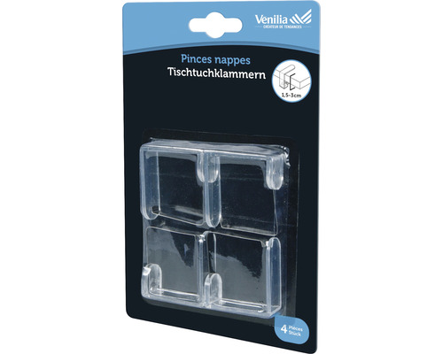 Paquet de pinces à nappes, 4 pièces