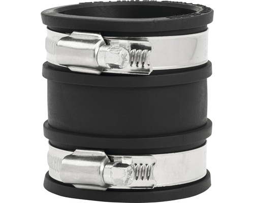 Rohrverbinder Kunststoff schwarz 40 - 50 mm