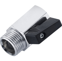 Eckventil mit schwarzem Griff