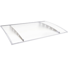 Auvent avec plaque en polycarbonate et cadre