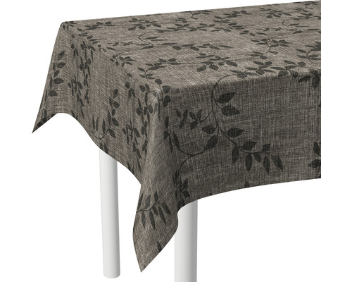 Nappe Style Plus Linette Robust Leaf marron 220x140 cm