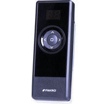 Télécommande Fakro noire avec écran et boutons de commande