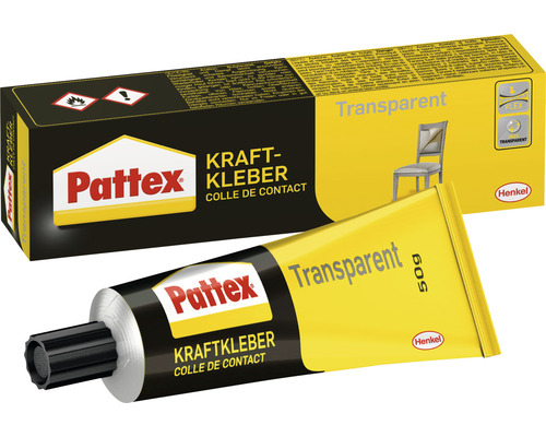 Colle forte Pattex transparente 50 g Pattex colle de contact Tube transparent et emballage
