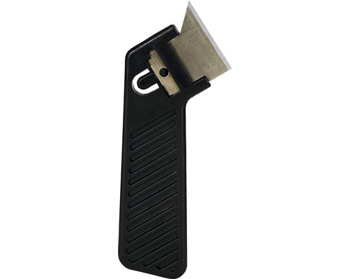 Grattoir à vitre avec manche en plastique et lame en métal