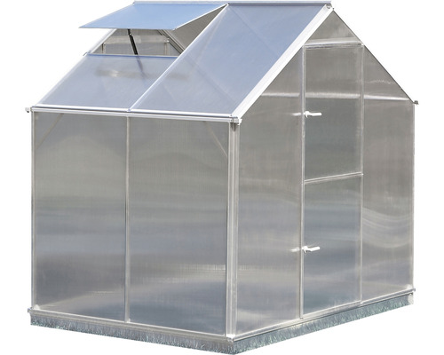 Serre avec porte et fenêtre