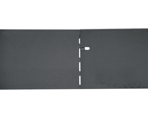 Clôture en treillis soudé avec élément de connexion