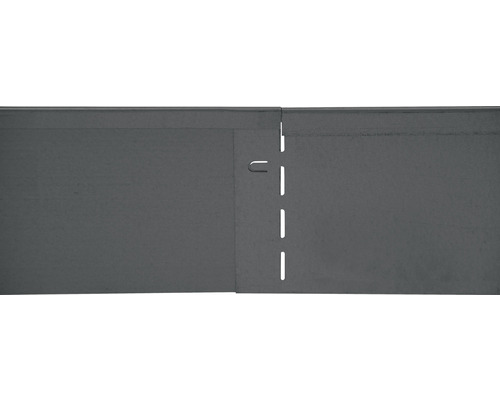 Connecteur de bordure métallique avec crochet de fixation