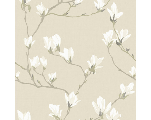 Papier peint intissé 113353 Laura Ashley SS21 floral Papier peint à motif de fleurs de magnolia