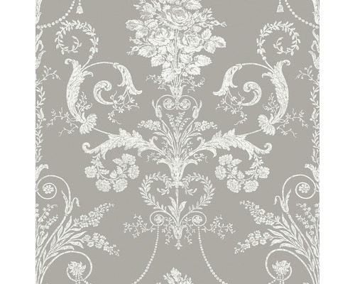 Vliestapete 113383 Laura Ashley Josette Grau Tapete mit floralem Muster