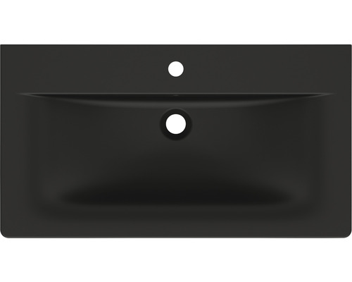 Vasque en céramique sanitaire avec trou de robinet et trop-plein