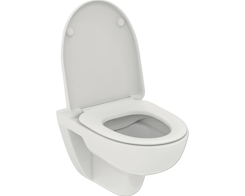 Wand-WC Set Ideal Standard i.life A Tiefspüler ohne Spülrand weiss mit WC-Sitz T467001