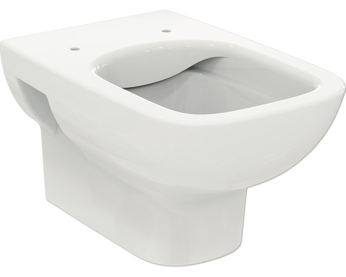 WC suspendu Ideal Standard i.life A cuvette à fond creux sans bride de rinçage blanc brillant sans abattant T452301