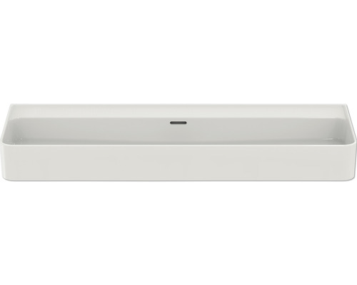 Lavabo rectangulaire en céramique avec trop-plein
