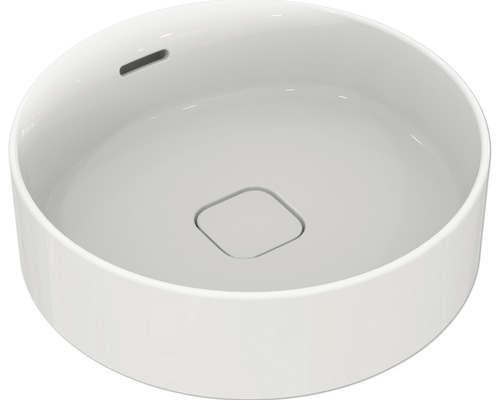 Ideal Standard Aufsatzwaschbecken Strada II 45 x 45 cm weiss glänzend T296101 Runde Aufsatzwaschschale aus Keramik mit Überlauf