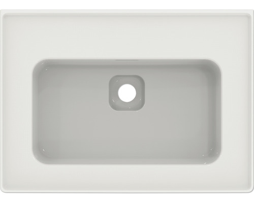 Lavabo en céramique, vue de dessus