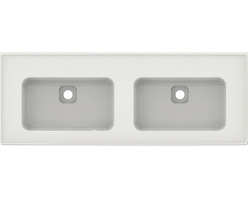Plan de toilette avec deux lavabos