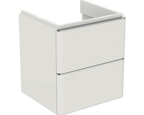 Ideal Standard Waschbeckenunterschrank Adapto BxHxT 47 x 49 x 41.7 cm Frontfarbe weiss glänzend Waschbeckenunterschrank mit zwei Schubladen für das Badezimmer