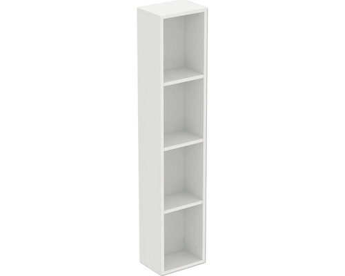 Armoire centrale Ideal Standard Adapto couleur de façade blanc brillant 25 x 123.4 x 18.1 cm T4308WG Étagère blanche avec quatre compartiments