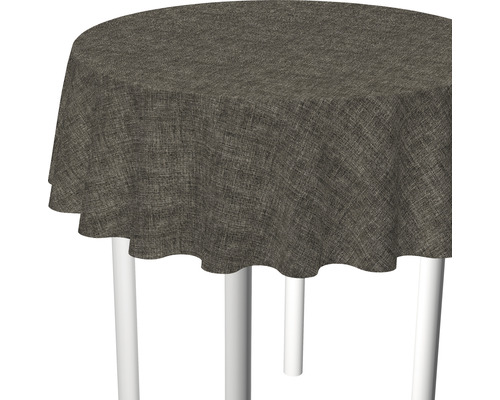 Nappe Tino lin marron Ø 160 cm