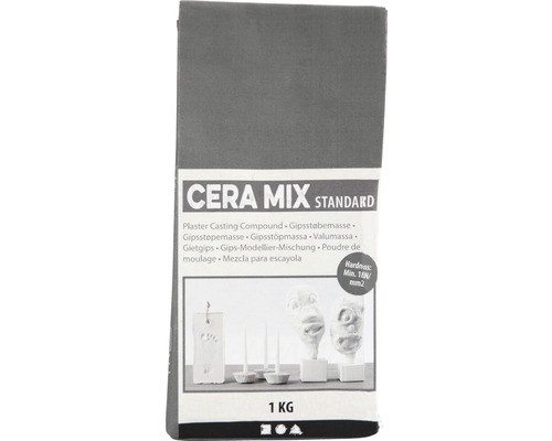 Cera-Mix Standard Modelliergips hellgrau 1 kg