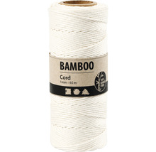 Bambuskordel, weiss, 1 mm, 65 m/1 Rolle-thumb-0