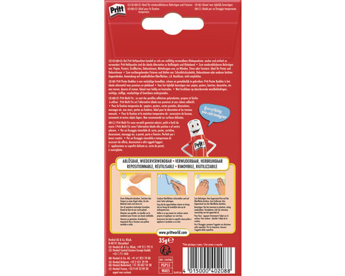 Pritt pastilles adhésives, repositionnables et réutilisables